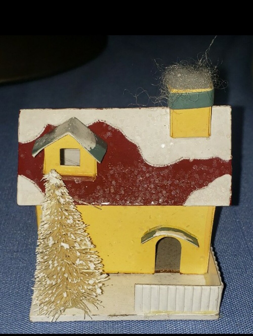 Lot Of Three (3) Putz Style Christmas Houses - Picture 3 of 12